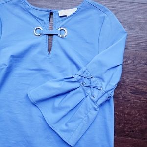 Michael Michael Kors Grommet Lace-up Bell Sleeves